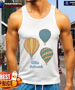 Official Ellie Holcomb hot air balloon tank top featuring vibrant colors and a trendy design for summer fashion.