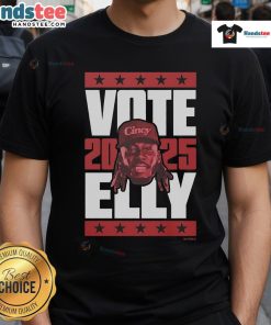 Official Elly De La Cruz 2025 Vote T-Shirt featuring a bold design for supporters of the rising baseball star.