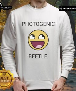 Official Face Smiley Meme Photogenic Beetle Sweatshirt featuring a vibrant smiley design on a cozy sweatshirt.