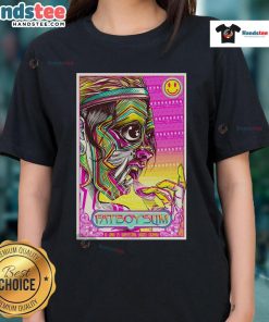 Alt Text: Official Fatboy Slim Baum Festival poster for Bogota, Colombia, featuring ladies tee design, June 1, 2025.