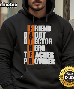 Official Father The Ultimate Hero Fathers Day Hoodie featuring bold graphic design, perfect gift for dads.