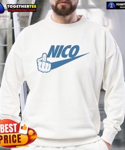 Official Fck Nico Dallas Mavericks Sweatshirt featuring bold graphics and vibrant team colors for fans and supporters.