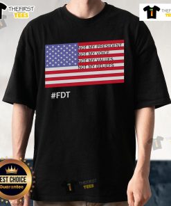 Alt Text: Official Fdt Not My President T-Shirt featuring bold text expressing values and beliefs against political leaders.