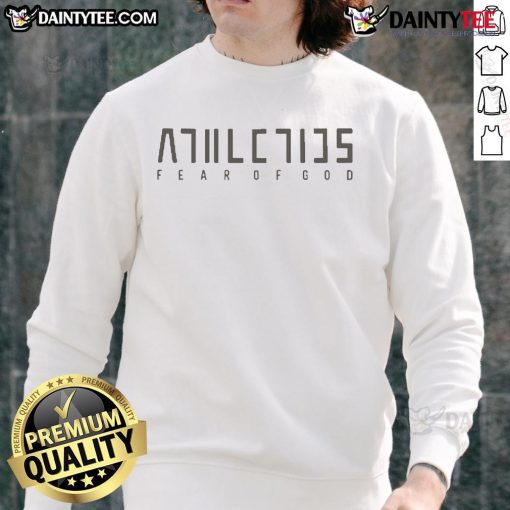 Official Fear of God Athletics Quickdry Jersey Performance Sweatshirt in stylish design, perfect for athletic wear.