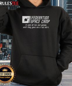 Official Federation Space Camp Hoodie featuring a vibrant design, perfect for space enthusiasts and camp participants.