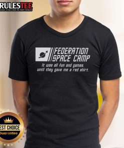 Official Federation Space Camp T-Shirt featuring a vibrant design perfect for space enthusiasts and camp participants.