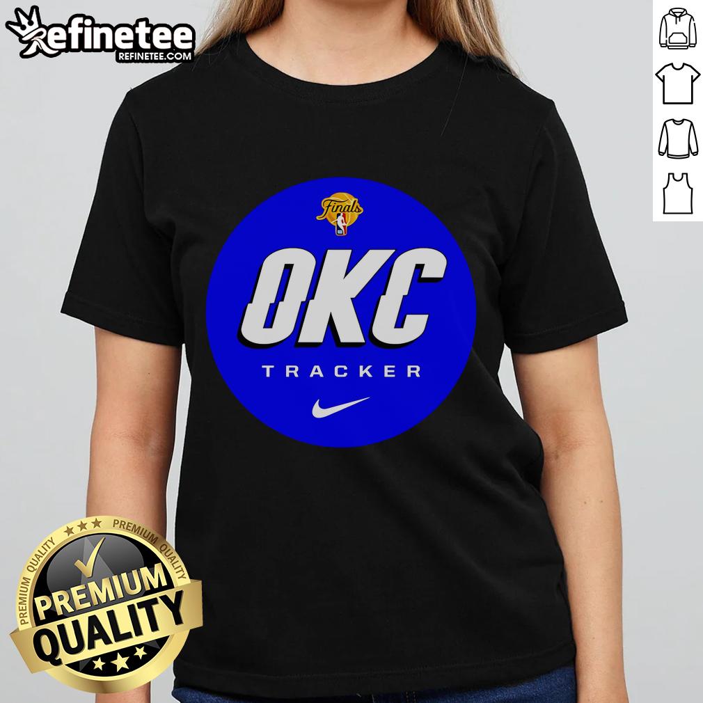 Official Finals Okc Tracker Logo Ladies Tee Official Finals OKC Tracker Logo on a stylish ladies tee, perfect for showing team spirit and support.