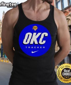 Alt Text: Official Finals OKC Tracker logo tank top featuring bold design, perfect for fans showcasing team spirit.