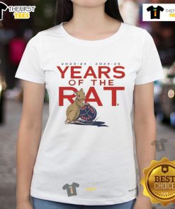 Official Florida Hockey Years of the Rat ladies tee featuring a stylish design for hockey fans and casual wear.