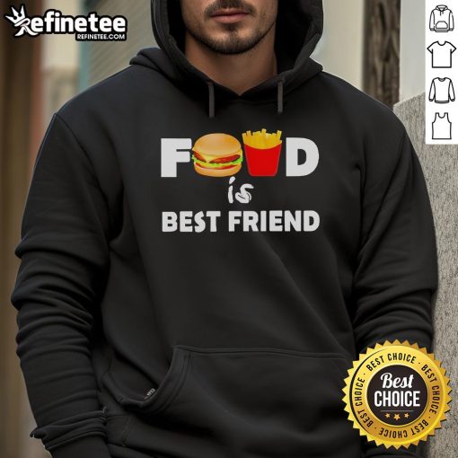 Official Food Is Best Friend Hoodie in vibrant colors, perfect for food lovers and casual wear enthusiasts.