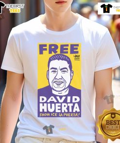 Official Free David Huerta Show Ice La Puerta T-Shirt featuring vibrant design and bold graphics for fans.