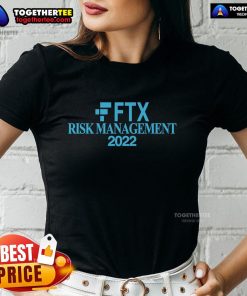 Official FTX Risk Management 2022 SBF Ladies Tee featuring a stylish design for crypto enthusiasts.