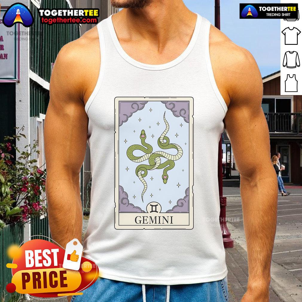 Official Gemini Card Tank Top Official Gemini Card Tank Top featuring vibrant design and comfortable fit, perfect for casual wear and astrology enthusiasts.