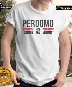 Official Geraldo Perdomo 2 Arizona Font Vintage T-Shirt featuring retro design and stylish graphics for fans.
