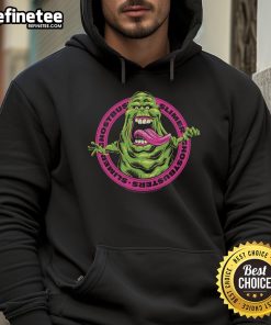 Official Ghostbusters Frozen Empire Slimer Hoodie featuring vibrant Slimer graphic and cozy design for fans and collectors.
