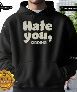 Official Ginny Georgia Hate You Kidding Hoodie displayed on a model, showcasing trendy design and vibrant colors.