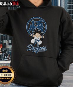 Official Goku X Los Angeles Dodgers 2025 Hoodie featuring vibrant design, perfect for fans of anime and baseball fashion.