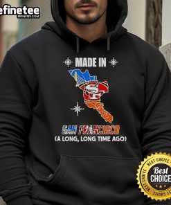 Alt Text: Official Golden State 49ers Giants hoodie featuring vintage San Francisco logos in a stylish map design.