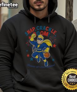 Official Golden State Warriors Snap Crackle Boom hoodie featuring Independence Day design, perfect for fans and celebrations.