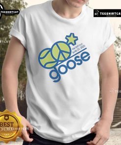 Alt Text: Official Goose Racket NYC June 23 2025 T-Shirt featuring vibrant design and event details for fans.