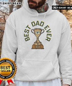 Alt Text: Official Green Bay Packers Best Dad Ever Trophy Hoodie for proud dads and fans, showcasing team spirit and style.