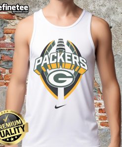 Official Green Bay Packers Nike Icon Legend Tank Top featuring team logo, perfect for fans and game-day wear.