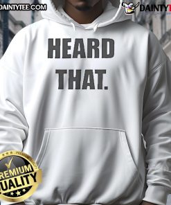 Official Heard That Hoodie in black, featuring a stylish logo, perfect for casual wear and street fashion.