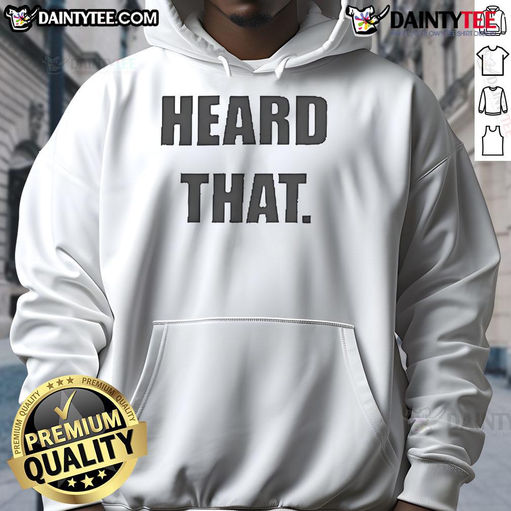 Official Heard That Hoodie Official Heard That Hoodie in black, featuring a stylish logo, perfect for casual wear and street fashion.
