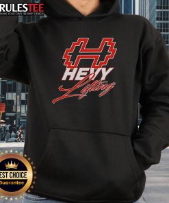 Official Hevy Lifting Hoodie in black, showcasing a stylish design perfect for gym enthusiasts and casual wear.