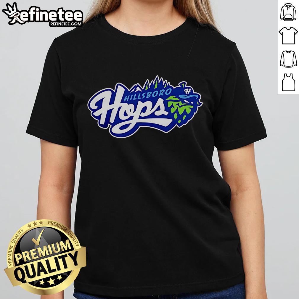 Official Hillsboro Hops Champion Primary Logo Ladies Tee Official Hillsboro Hops Champion Primary Logo on a stylish ladies tee, perfect for fans of the Hillsboro Hops baseball team.