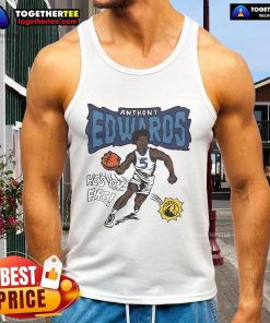 Gray Minnesota Timberwolves tank top honoring Anthony Edwards, showcasing team spirit and style for fans.