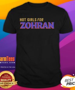 Alt Text: Official Hot Girls for Zohran Mamdani NYC Mayor T-Shirt featuring bold graphics and vibrant colors promoting the campaign.