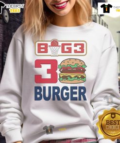 Alt Text: Official Ice Cube BIG3 30 Burger Sweatshirt featuring a stylish design, perfect for fans of the BIG3 league and hip-hop culture.