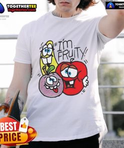 Official I'M Fruity Funny T-Shirt featuring vibrant colors and playful graphics, perfect for casual, fun-loving outfits.