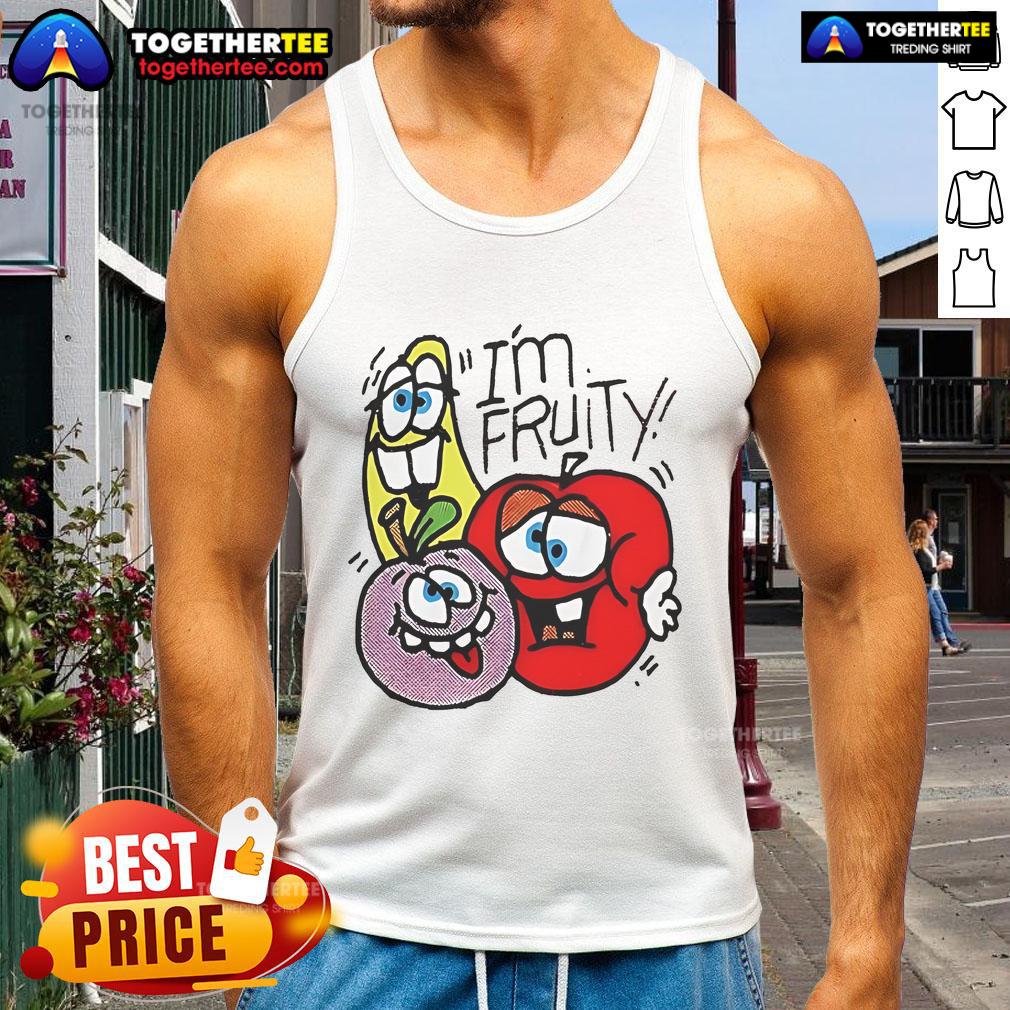 Official I'M Fruity Funny Tank Top Official Im Fruity Funny Tank Top featuring a colorful fruit design, perfect for summer casual wear.