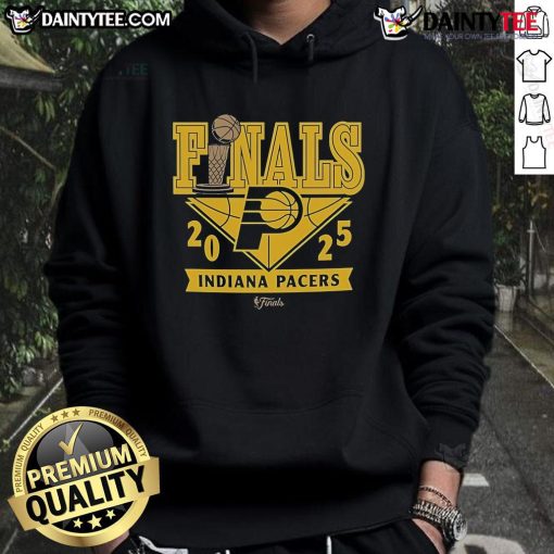 Official Indiana Pacers 2025 Finals Participant comfy hoodie in blue, featuring team logo and stylish design for fans.