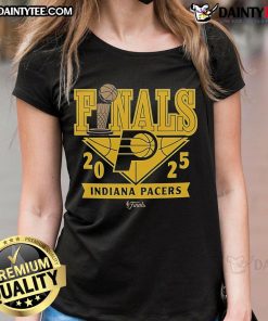 Official Indiana Pacers 2025 Finals Participant comfy ladies tee featuring team colors and logo for stylish fans.
