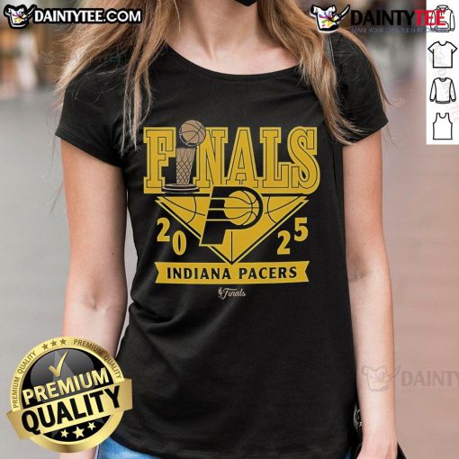 Official Indiana Pacers 2025 Finals Participant comfy ladies tee featuring team colors and logo for stylish fans.