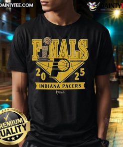 Official Indiana Pacers 2025 Finals Participant Comfy T-Shirt showcasing team colors and logo, perfect for fans.