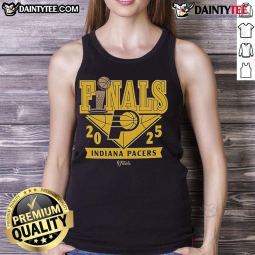 Official Indiana Pacers 2025 Finals Participant comfy tank top, featuring team logo and vibrant colors for fans.