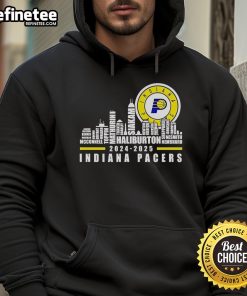 Official Indiana Pacers NBA 2024-2025 Skyline Hoodie featuring team colors and logo, perfect for fans and casual wear.