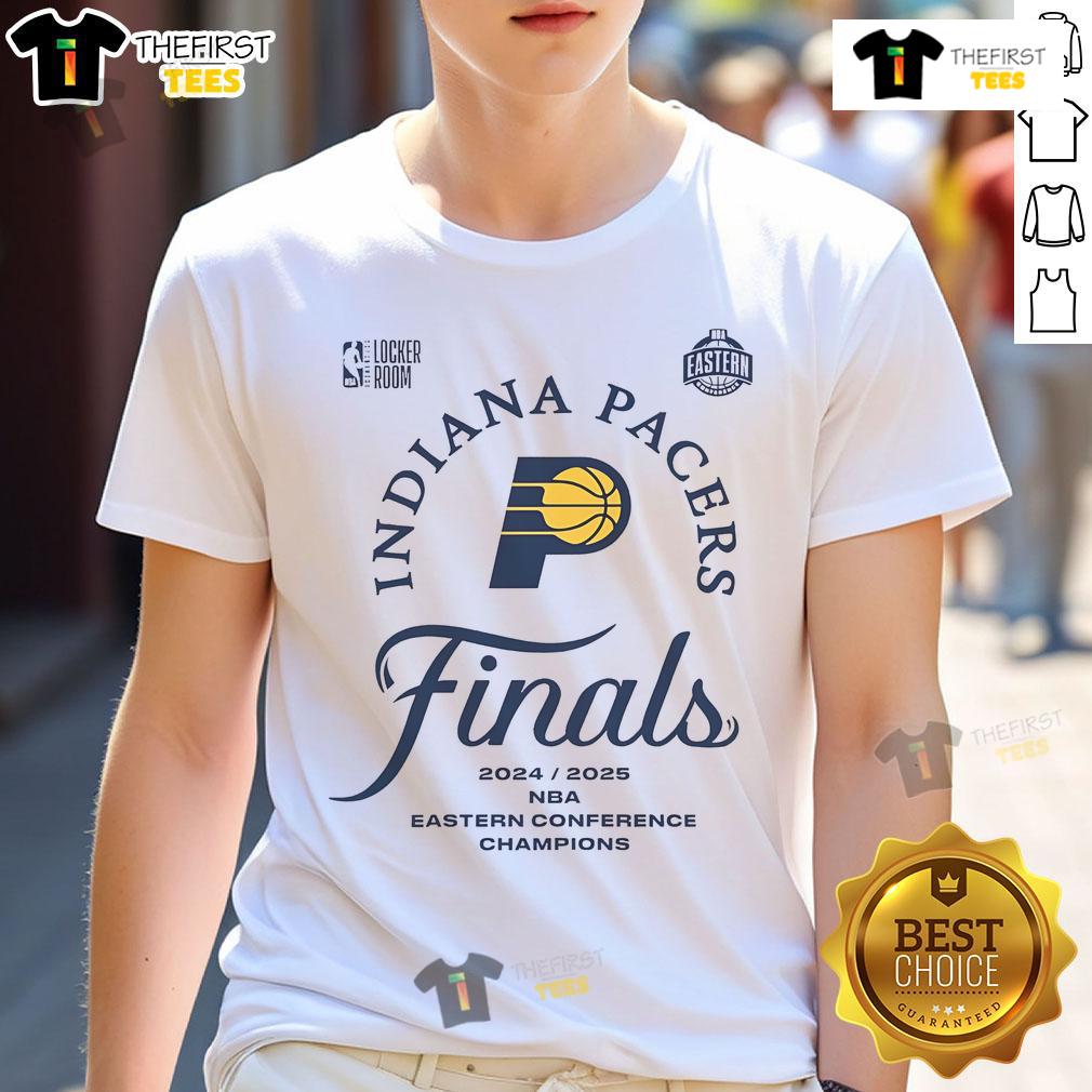 Official Indiana Pacers Nba Finals Eastern Conference Champions 2025 T Shirt Official Indiana Pacers NBA Finals Eastern Conference Champions 2025 T-Shirt showcasing vibrant team colors and logo.