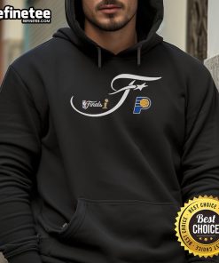 Official Indiana Pacers Sportiqe 2025 NBA Finals Bingham Hoodie in navy with team logo and stylish design.