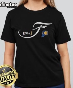 Official Indiana Pacers Sportiqe 2025 NBA Finals Bingham Ladies Tee in vibrant colors, perfect for basketball fans.
