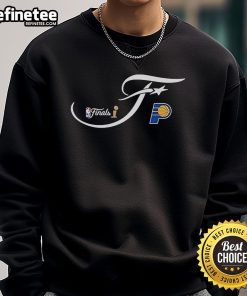 Official Indiana Pacers Sportiqe 2025 NBA Finals Bingham Sweatshirt in blue with team logo and stylish design.