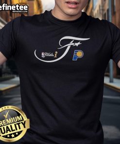 Official Indiana Pacers Sportiqe 2025 NBA Finals Bingham T-Shirt featuring team colors and logo, perfect for fans.