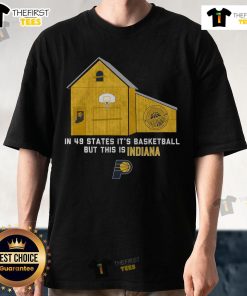 Official Indiana Pacers Stadium Essentials T-Shirt showcasing team pride in 49 states, perfect for fans and collectors.
