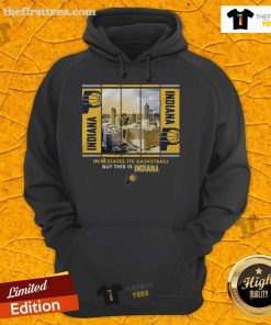 Official Indiana Pacers Stadium Essentials Skyline Boxout Hoodie in blue, featuring logo and stylish design for fans.
