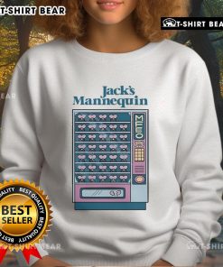 Alt Text: Official Jacks Mannequin vending machine sweatshirt featuring vibrant graphics and a cozy fit for fans.