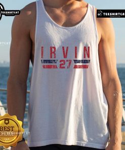 Official Jake Irvin 27 Washington vintage tank top featuring classic design and comfortable fit for sports fans.